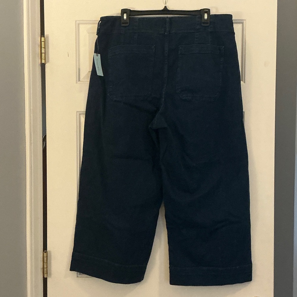 Anthropologie Maeve The Colette Crop Wide-Leg Jeans Women’s size 16W NWT - Picture 2 of 16